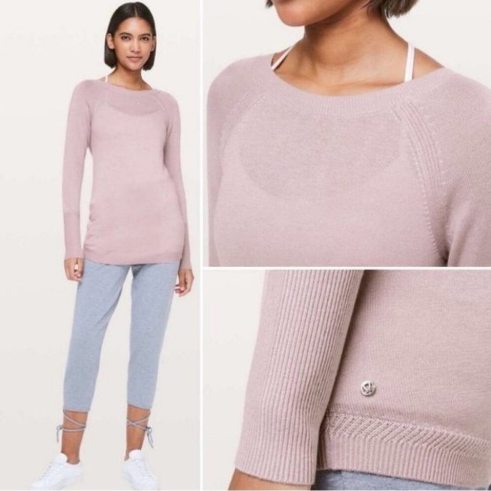 Lululemon open back cashmere sweater
